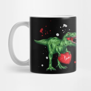 dinosaur heart valentine Mug